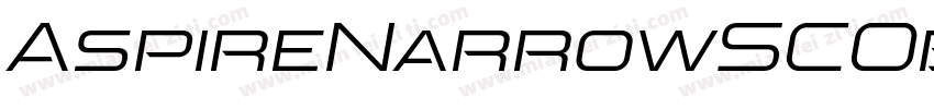 AspireNarrowSCOblique Regular字体转换